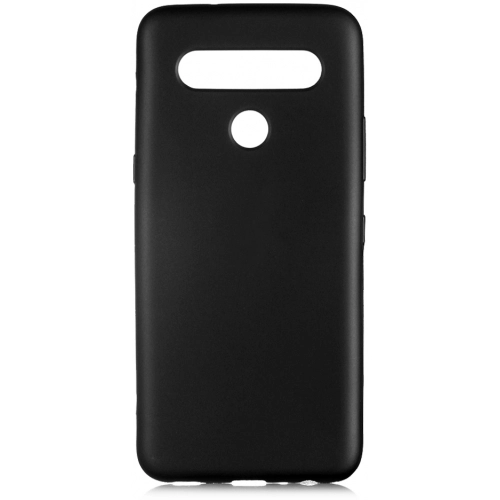 LG K61 Kılıf İnce Soft Mat Renkli Esnek Silikon Kapak - Siyah