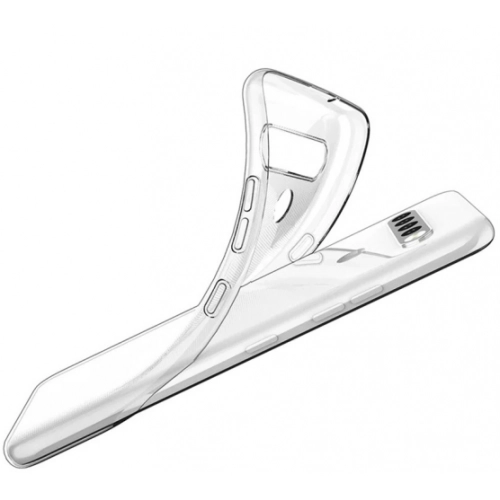 LG K61 Kılıf Kamera Korumalı Esnek Silikon Kapak - Şeffaf