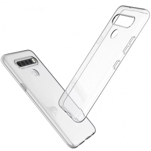LG K61 Kılıf Kamera Korumalı Esnek Silikon Kapak - Şeffaf