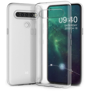 LG K61 Kılıf Kamera Korumalı Esnek Silikon Kapak - Şeffaf