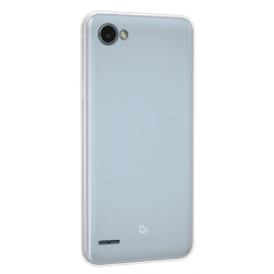 LG Q6 Kılıf Ultra İnce Kaliteli Esnek Silikon 0.2mm - Şeffaf