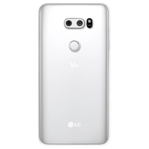 LG V30 Kılıf Ultra İnce Kaliteli Esnek Silikon 0.2mm - Şeffaf
