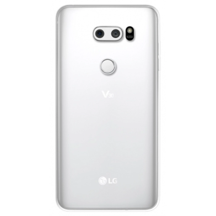 LG V30 Kılıf Ultra İnce Kaliteli Esnek Silikon 0.2mm - Şeffaf