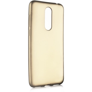 Meizu M6T Kılıf İnce Soft Mat Renkli Esnek Silikon Kapak - Gold