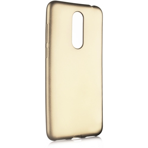 Meizu M6T Kılıf İnce Soft Mat Renkli Esnek Silikon Kapak - Gold