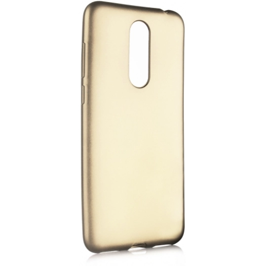 Meizu M6T Kılıf İnce Soft Mat Renkli Esnek Silikon Kapak - Gold