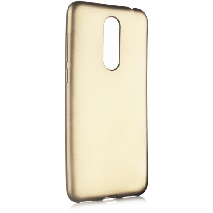 Meizu M6T Kılıf İnce Soft Mat Renkli Esnek Silikon Kapak - Gold