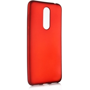 Meizu M6T Kılıf İnce Soft Mat Renkli Esnek Silikon Kapak - Kırmızı