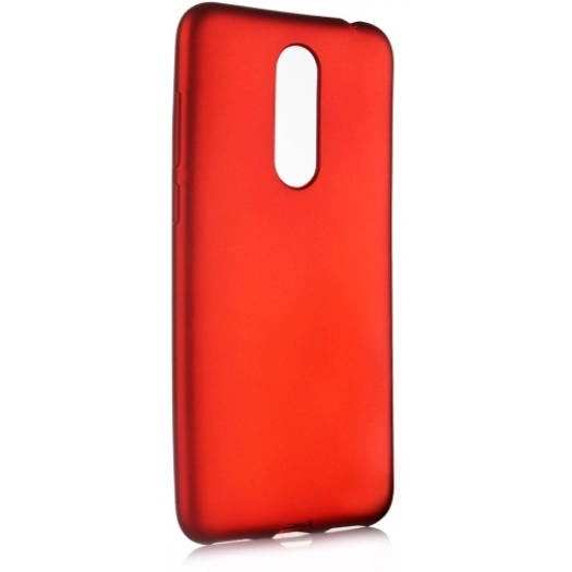 Meizu M6T Kılıf İnce Soft Mat Renkli Esnek Silikon Kapak - Kırmızı