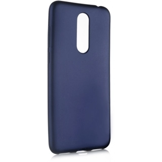 Meizu M6T Kılıf İnce Soft Mat Renkli Esnek Silikon Kapak - Lacivert