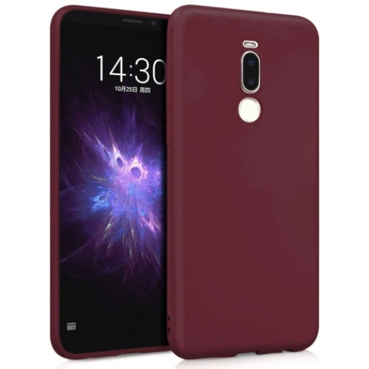 Meizu Note 8 Kılıf İnce Soft Mat Renkli Esnek Silikon Kapak - Mürdüm