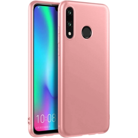 Meizu Note 9 Kılıf İnce Soft Mat Renkli Esnek Silikon Kapak - Rose Gold