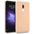 Meizu X8 Kılıf İnce Soft Mat Renkli Esnek Silikon Kapak - Gold