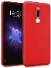 Meizu X8 Kılıf İnce Mat Esnek Silikon - Kırmızı