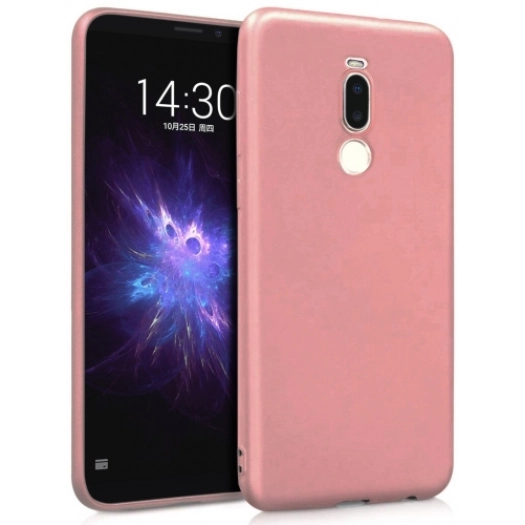 Meizu X8 Kılıf İnce Soft Mat Renkli Esnek Silikon Kapak - Rose Gold