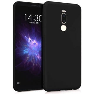 Meizu X8 Kılıf İnce Soft Mat Renkli Esnek Silikon Kapak - Siyah