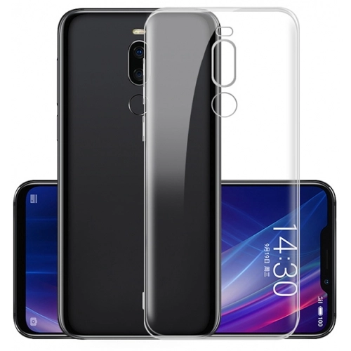 Meizu X8 Kılıf Kamera Korumalı Esnek Silikon Kapak - Şeffaf