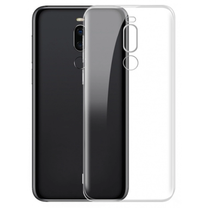 Meizu X8 Kılıf Kamera Korumalı Esnek Silikon Kapak - Şeffaf