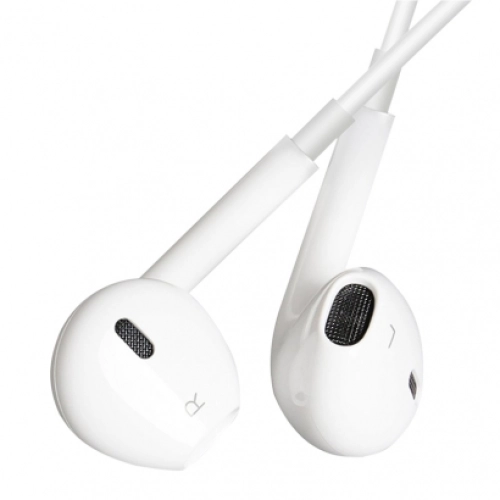 Mikrofonlu Kumandalı Kulakiçi Beyaz Kulaklık