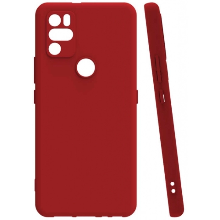 Omix X300 Kılıf Silikon Mat Esnek Kamera Korumalı Biye Kapak - Kırmızı