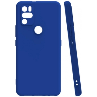Omix X300 Kılıf Silikon Mat Esnek Kamera Korumalı Biye Kapak - Mavi