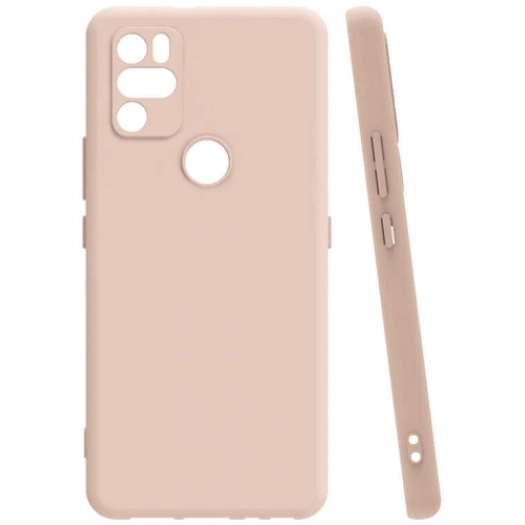 Omix X300 Kılıf Silikon Mat Esnek Kamera Korumalı Biye Kapak - Pudra