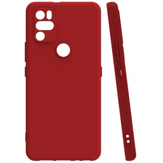 Omix X500 Kılıf Silikon Mat Esnek Kamera Korumalı Biye Kapak - Kırmızı