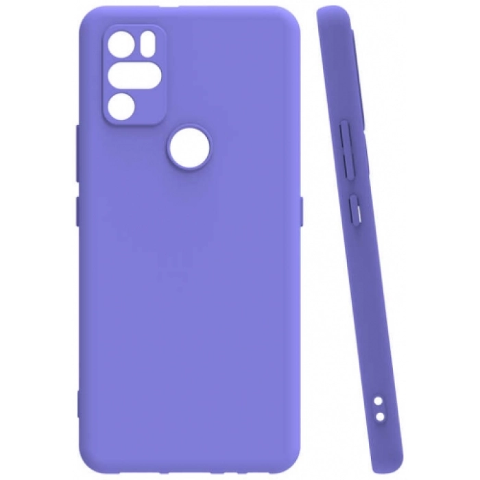 Omix X500 Kılıf Silikon Mat Esnek Kamera Korumalı Biye Kapak - Lila
