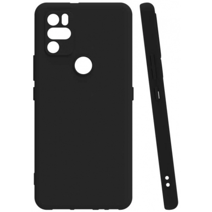 Omix X500 Kılıf Silikon Mat Esnek Kamera Korumalı Biye Kapak - Siyah