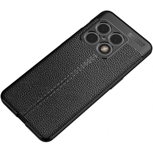 OnePlus 10 Pro Kılıf Deri Görünümlü Lüks Parmak İzi Bırakmaz Niss Silikon Kapak - Siyah