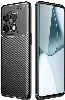 OnePlus 10 Pro Kılıf Karbon Serisi Mat Fiber Silikon Negro Kapak - Siyah