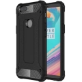 OnePlus 5T Kılıf Zırhlı Tank Crash Silikon Kapak - Siyah