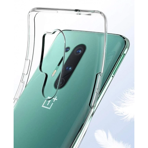 OnePlus 8 Pro Kılıf Kamera Korumalı Esnek Silikon Kapak - Şeffaf