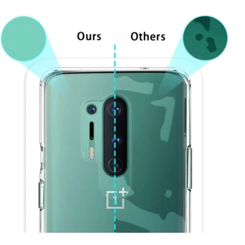 OnePlus 8 Pro Kılıf Kamera Korumalı Esnek Silikon Kapak - Şeffaf