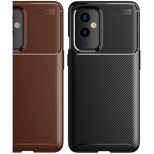 OnePlus 9 Kılıf Silikon Parmak İzi Bırakmayan Karbon Soft Negro Kapak - Siyah