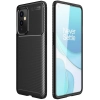 OnePlus 9 Kılıf Silikon Parmak İzi Bırakmayan Karbon Soft Negro Kapak - Siyah