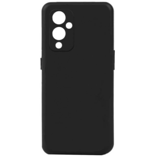 OnePlus 9 Kılıf Silikon Mat Esnek Kamera Korumalı Biye Kapak - Siyah