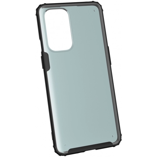 OnePlus 9 Kılıf Volks Serisi Kenarları Silikon Arkası Şeffaf Sert Kapak - Siyah