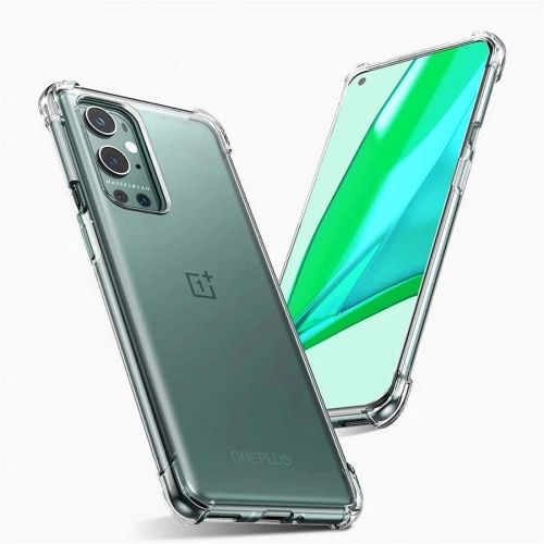 OnePlus 9 Pro Kılıf Silikon Köşe Korumalı Airbag Darbe Emici Kapak - Şeffaf