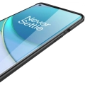 OnePlus 9 Pro Kılıf Deri Görünümlü Lüks Parmak İzi Bırakmaz Niss Silikon Kapak - Siyah