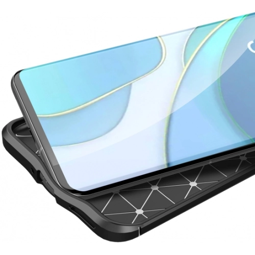 OnePlus 9 Pro Kılıf Deri Görünümlü Lüks Parmak İzi Bırakmaz Niss Silikon Kapak - Siyah