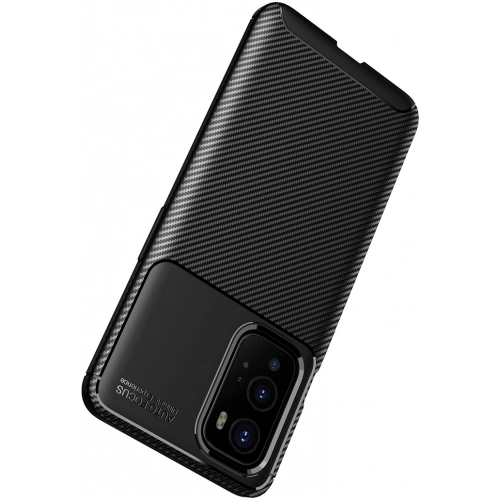 OnePlus 9 Pro Kılıf Silikon Parmak İzi Bırakmayan Karbon Soft Negro Kapak - Siyah
