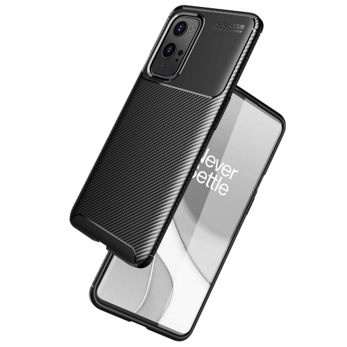 OnePlus 9 Pro Kılıf Silikon Parmak İzi Bırakmayan Karbon Soft Negro Kapak - Siyah