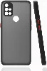 OnePlus Nord N10 Kılıf Kamera Korumalı Arkası Şeffaf Mat Silikon Kapak - Siyah