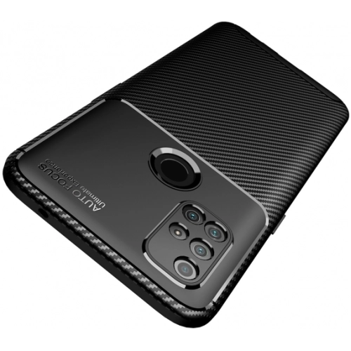 OnePlus Nord N10 Kılıf Silikon Parmak İzi Bırakmayan Karbon Soft Negro Kapak - Siyah