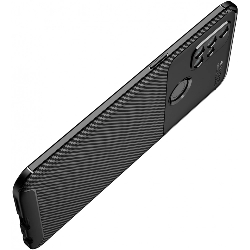 OnePlus Nord N10 Kılıf Silikon Parmak İzi Bırakmayan Karbon Soft Negro Kapak - Siyah