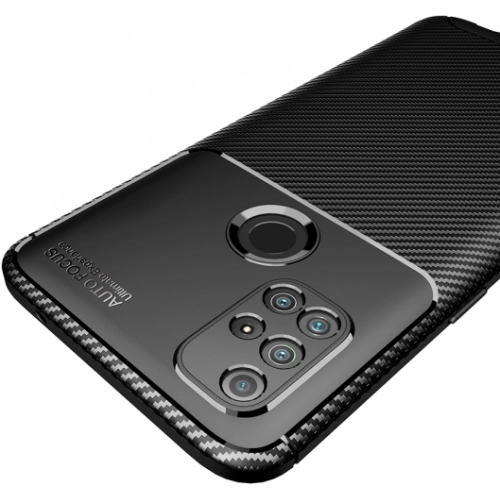 OnePlus Nord N10 Kılıf Silikon Parmak İzi Bırakmayan Karbon Soft Negro Kapak - Siyah