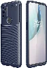 OnePlus Nord N100 Kılıf Karbon Serisi Mat Fiber Silikon Negro Kapak - Lacivert