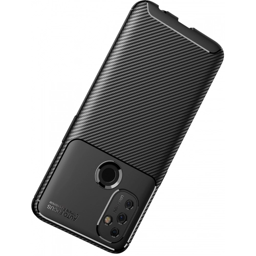 OnePlus Nord N100 Kılıf Silikon Parmak İzi Bırakmayan Karbon Soft Negro Kapak - Siyah