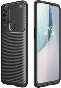 OnePlus Nord N100 Kılıf Silikon Parmak İzi Bırakmayan Karbon Soft Negro Kapak - Siyah